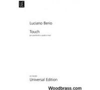 Partitions classique UNIVERSAL EDITION BERIO L. - TOUCH - PIANO 4 MAINS Piano