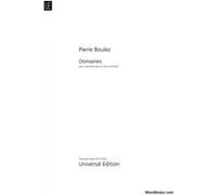 Partitions classique UNIVERSAL EDITION BOULEZ P. - DOMAINES - CLARINETTE Clarinette