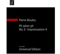Partitions classique UNIVERSAL EDITION BOULEZ P. - PLI SELON PLI N°3 IMPROVISATION II Soprano, instruments G