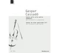 Partitions classique UNIVERSAL EDITION CASSADO GASPAR - SONATA - CELLO AND PIANO Violoncelle G
