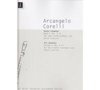 Partitions classique UNIVERSAL EDITION CORELLI ARCANGELO - 6 SONATEN FÜR 2 ALTBLOCKFLÖTEN UND BC - VOL.2 Flûte à bec