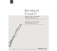 Partitions classique UNIVERSAL EDITION CRUSELL B. - CONCERTO OP.5 - CLARINETTE & PIANO Clarinette