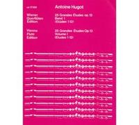 Partitions classique UNIVERSAL EDITION HUGOT ANTOINE - 25 GRANDES ETUDES OP13 BAND 1 - FLUTE Flûte traversière