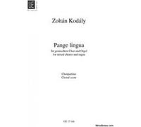 Partitions classique UNIVERSAL EDITION KODALY ZOLTAN - PANGE LINGUA Choeur et ensemble vocal G