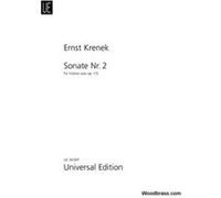 Partitions classique UNIVERSAL EDITION KRENEK E. - SONATE N° 2 - VIOLON SOLO Violon G