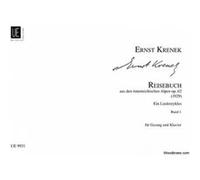 Partitions classique UNIVERSAL EDITION KRENEK ERNST - REISEBUCH AUS DEN OSTERREICHISCHEN ALPEN VOL.1 Voix solo, piano G