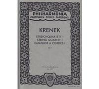 Partitions classique UNIVERSAL EDITION KRENEK ERNST - STRING QUARTET N°1 OP.6 Format poche G