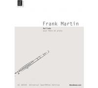 Partitions classique UNIVERSAL EDITION MARTIN F. - BALLADE - FLUTE ET PIANO Flûte traversière