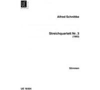 Partitions classique UNIVERSAL EDITION SCHNITTKE ALFRED - STRING QUARTET NO.3 PARTS - STRING QUARTET Ensemble à cordes
