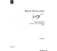 Partitions classique UNIVERSAL EDITION SCHULHOFF ERWIN - CONCERTINO PER FLAUTO, VIOLA & CONTRABASSO Ensemble mixte G