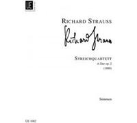 Partitions classique UNIVERSAL EDITION STRAUSS R. - STRING QUARTET OP.2 - STRING QUARTET Ensemble à cordes G
