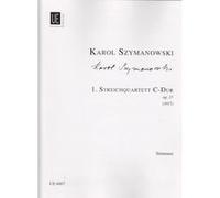 Partitions classique UNIVERSAL EDITION SZYMANOWSKI K. - 1. STREICHQUARTETT OP. 37 C-DUR Musique de chambre G