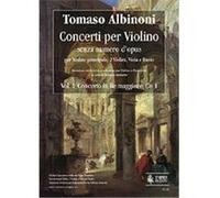 Partitions classique Ut Orpheus ALBINONI TOMASO - VIOLIN CONCERTOS WITHOUT OPUS NUMBER VOL.1 : CONCERTO IN D MAJOR Musique de chambre