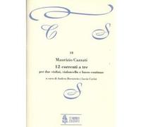 Partitions classique Ut Orpheus CAZZATI MAURIZIO - 12 CORRENTI A TRE - 2 VIOLINS, VIOLONCELLO, CONTINUO Musique de chambre