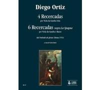 Partitions classique Ut Orpheus ORTIZ DIEGO - 4 RECERCADAS FOR SOLO VIOL AND 6 RECERCADAS ON «LA SPAGNA» FOR VIOL AND BASSO Viole de gambe