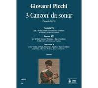 Partitions classique Ut Orpheus PICCHI GIOVANNI - 3 CANZONI DA SONAR (VENISE 1625) Ensemble mixte