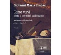 Partitions classique Ut Orpheus TRABACI GIOVANNI MARIA - CENTO VERSI SOPRA LI OTTO FINALI ECCLESIASTICI (NAPOLI 1603/15) Orgue