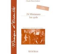 Partitions classique VAN DE VELDE JOUBERT CLAUDE-HENRY - MINIATURES (24) - 4 VIOLONS Violon G