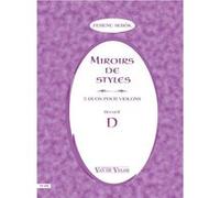 Partitions classique VAN DE VELDE SEBOK FERENC - MIROIRS DE STYLES RECUEIL D - 2 VIOLONS Violon