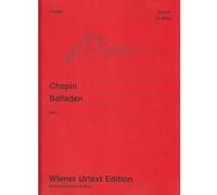 Partitions classique WIENER URTEXT EDITION CHOPIN F. - BALLADEN - PIANO Piano