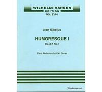 Partitions classique WILHELM HANSEN SIBELIUS J. - HUMORESQUE OP.87 N°1 - VIOLON & PIANO Violon