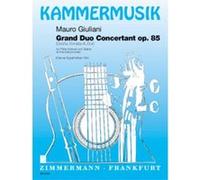Partitions classique ZIMMERMANN GIULIANI M. - GROSSE SONATE OP. 85 - FLUTE (VIOLON) ET GUITARE Flûte traversière G