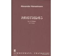 Partitions classique ZIMMERMANN HANSELMANN A. - ZWEI RAGTIMES - 2 FLUTES Flûte traversière G
