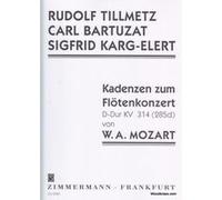 Partitions classique ZIMMERMANN MOZART W. A. - KADENZEN ZUM FLOTENKONZERT KV 314 (285d) Flûte traversière