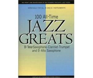 Partitions jazz&blues WISE PUBLICATIONS 100 ALLTIME JAZZ GREATS - Bb&Eb INSTRUMENTS Saxophone G