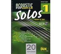 Partitions variété, pop, rock... Edition Dux ACOUSTIC POP GUITAR SOLOS SOLF. & TAB VOL.1 + CD Guitare tablatures G