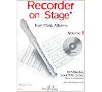 Partitions variété, pop, rock... LEMOINE ALLERME JEAN-MARC - RECORDER ON STAGE VOL.1 + CD - FLUTE A BEC Vents