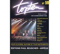 Partitions variété, pop, rock... PAUL BEUSCHER PUBLICATIONS TOP TEN N°59 - PVG Piano voix guitare