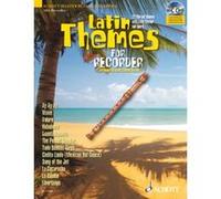 Partitions variété, pop, rock... SCHOTT LATIN THEMES FOR ALTO RECORDER - TREBLE RECORDER Vents