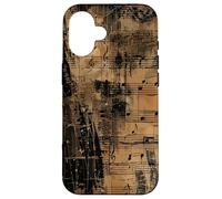 Partitions Vintage - Pianiste & Musicien Grunge Coque pour iPhone 16