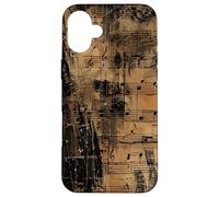 Partitions Vintage - Pianiste & Musicien Grunge Coque pour iPhone 16 Plus