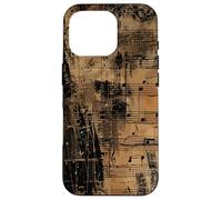 Partitions Vintage - Pianiste & Musicien Grunge Coque pour iPhone 16 Pro