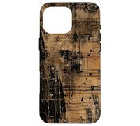 Partitions Vintage - Pianiste & Musicien Grunge Coque pour iPhone 16 Pro Max