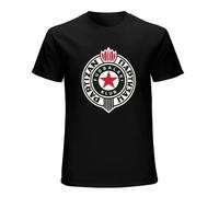 Partizan Belgrade Shirtblaster 100% Cotton Short Sleeve T-Shirt Black XXXL