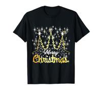 Partner Familie Xmas Merry Christmas Weihnachtsbaum Sterne T-Shirt