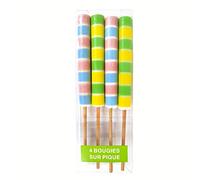 Partner Jouet - A1100291 - Ameublement et Décoration - 4 Bougies sur Pique