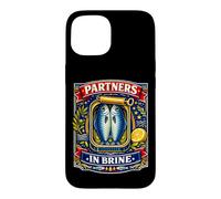 Partners in Brine Sardines en Conserve Dad Joke Retro Sardine Pun Coque pour iPhone 15