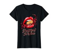 Partners in Wine Sexy Lips Morsure Liège Pun T-Shirt