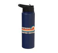 PARTRIDGE Retro 70s 80s Sunset Stripe Stainless Steel Insulated Water Bottle