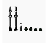 Parts 8.3 Noir Valves tubeless alu (Paire) -35mm-obus démontable Mixte, Taille Unique
