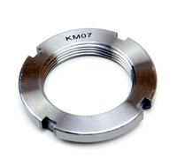 Parts and Parts Écrou KM7 35 x 52 x 8 mm, DIN 981, fixation de moyeu, écrou fileté métrique, utilisation avec disque de sécurité DIN 5406, idéal pour arbres et ensembles de transmissions