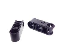Parts/Elements - Technic, Connectors Lego Parts: Technic, Axle and Pin Connector Perpendicular 3L with 2 Pin Holes (Pack of 2 - Black)