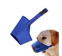 Parts Express Muselière pour chien, muselière douce, anti-aboiement, respirante, imperméable, réglable, pour chiens de petite et moyenne taille, bleu (taille L)
