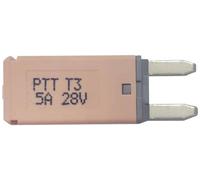 PARTS PTT Circuit Breaker Mini, type 3. Manual Reset, 5A C001-102-0061 Fusible plat standard pour voiture 5 A marron clair 1 pc(s)