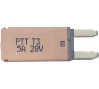 PARTS PTT Circuit Breaker Mini, type 3. Manual Reset, 5A C001-102-0061 Fusible plat standard pour voiture 5 A marron clair 1 pc(s)