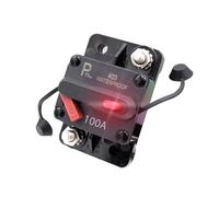parts PTT Disjoncteur Hi-Amp à bornes 1/4'' avec indicateur LED, 100 A, 12 V/48 V CC, étanche IP67, interrupteur thermique de batterie T3, protection à réarmement manuel pour véhicules marins lourds